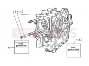 ape TM 703 DIESEL FL2 422CC 1997-2004 CRANCKCASE, ASSY
