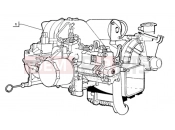 ape TM 703 DIESEL FL2 422CC 1997-2004 ENGINE, ASSY (HANDLEBARS)