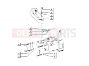 ape TM 703 DIESEL FL2 422CC 1997-2004 GEAR BOX FASTENERS (HANDLEBARS)