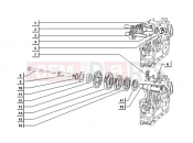 ape TM 703 DIESEL FL2 422CC 1997-2004 GEAR BOX UNIT (4 SPEED VERSION) (STEERING WHEEL)