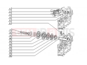 ape TM 703 DIESEL FL2 422CC 1997-2004 GEAR GROUP (HANDLEBARS)