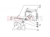 ape TM 703 DIESEL FL2 422CC 1997-2004 RADIATOR-ELECTRIC FAN