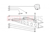 ape TM 703 DIESEL FL2 422CC 1997-2004 REAR SUSPENSION TRIANGLE