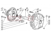 ape TM 703 DIESEL FL2 422CC 1997-2004 REAR WHEEL HUB