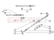 ape TM 703 DIESEL FL2 422CC 1997-2004 TRANSMISSIONS (HANDLEBARS)