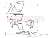 ape TM 703 DIESEL LCS 422CC 2005-től FRAME COMPONENT PARTS