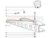 ape TM 703 DIESEL LCS 422CC 2005-től REAR SUSPENSION ARM